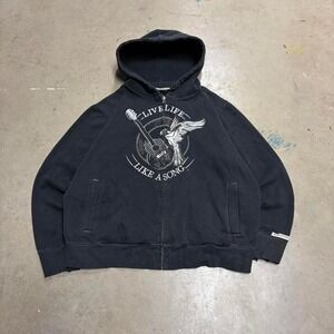 2000s y2k fender style zip up hoodie